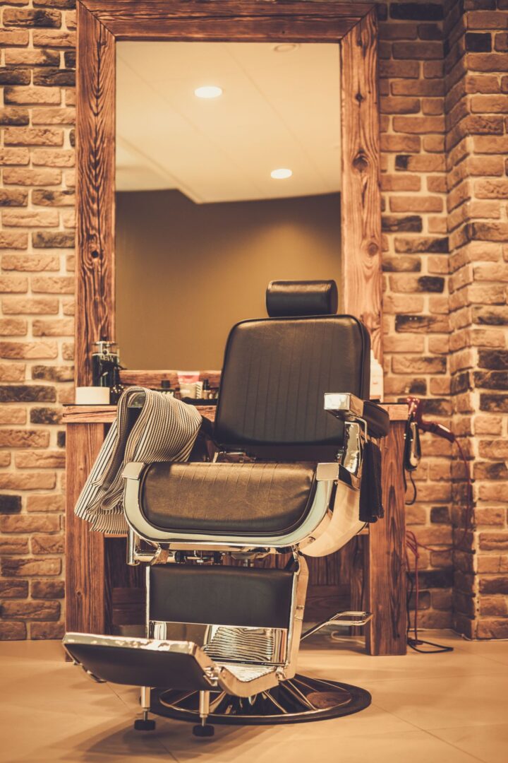 Empty Barber Chair